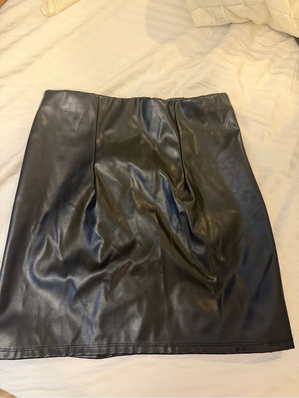 ASOS Black Faux Leather Mini Skirt